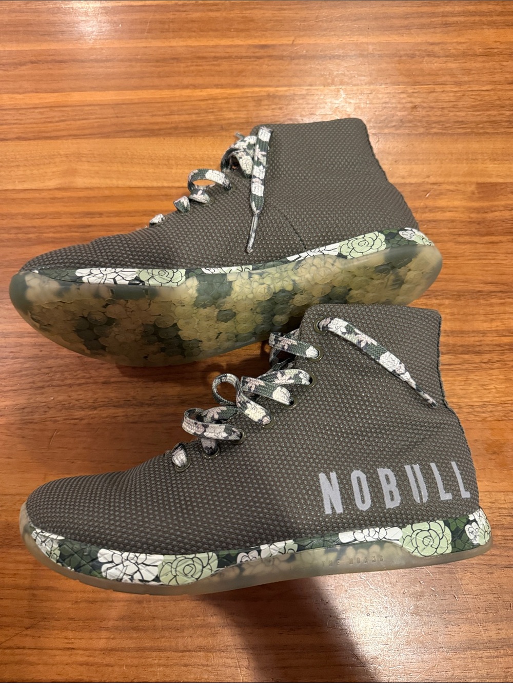 Nobull High Top HIGH-TOP ARMY SUCCULENT floral TRAINER sz men’s 7, women’s 8.5